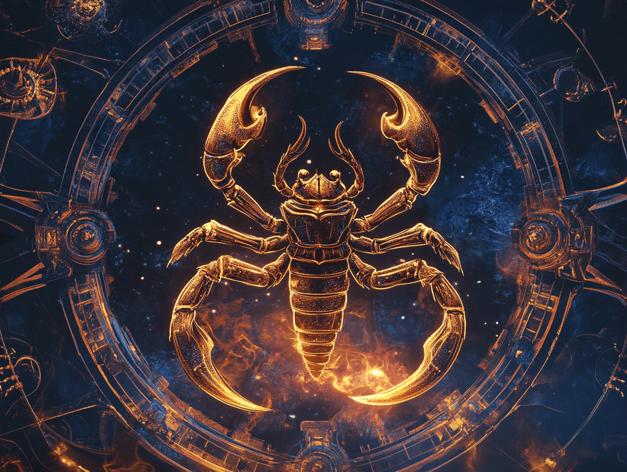 Scorpio symbol - 12 zodiac signs
