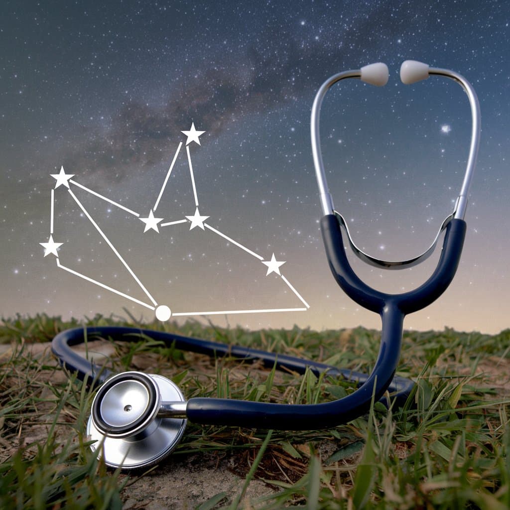 Sthethoscope forming constellation
